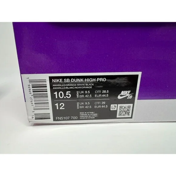 Nike SB Dunk High Sweet Tooth Candy Corn Halloween Shoes FB5107-700 Size 10.5 - Picture 9 of 9